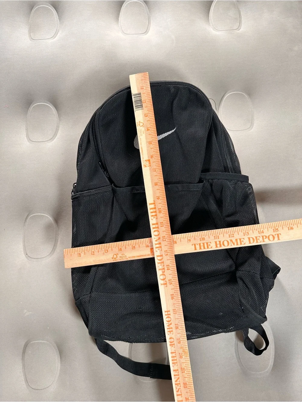Nike Brasilia MESH 9.0 IX Backpack Retro Y2K Charcoal 2000s School Travel Bag